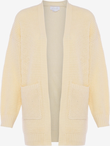 BLONDA Knit cardigan in Yellow: front