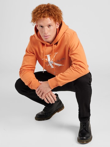 Calvin Klein Jeans Sweatshirt 'Essentials' in Orange