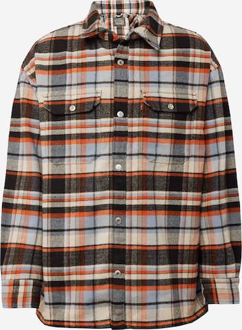 LEVI'S ® Välikausitakki 'Lakeshore Overshirt' värissä sininen: edessä