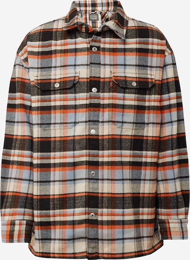 LEVI'S ® Veste mi-saison 'Lakeshore Overshirt' en bleu clair / orange / noir, Vue avec produit