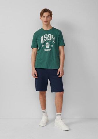 QS Regular Shorts in Blau: Vorderseite
