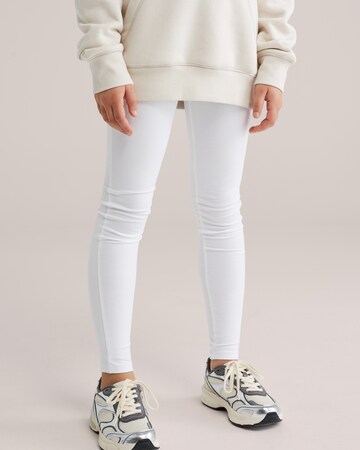 Skinny Leggings WE Fashion en blanc : devant