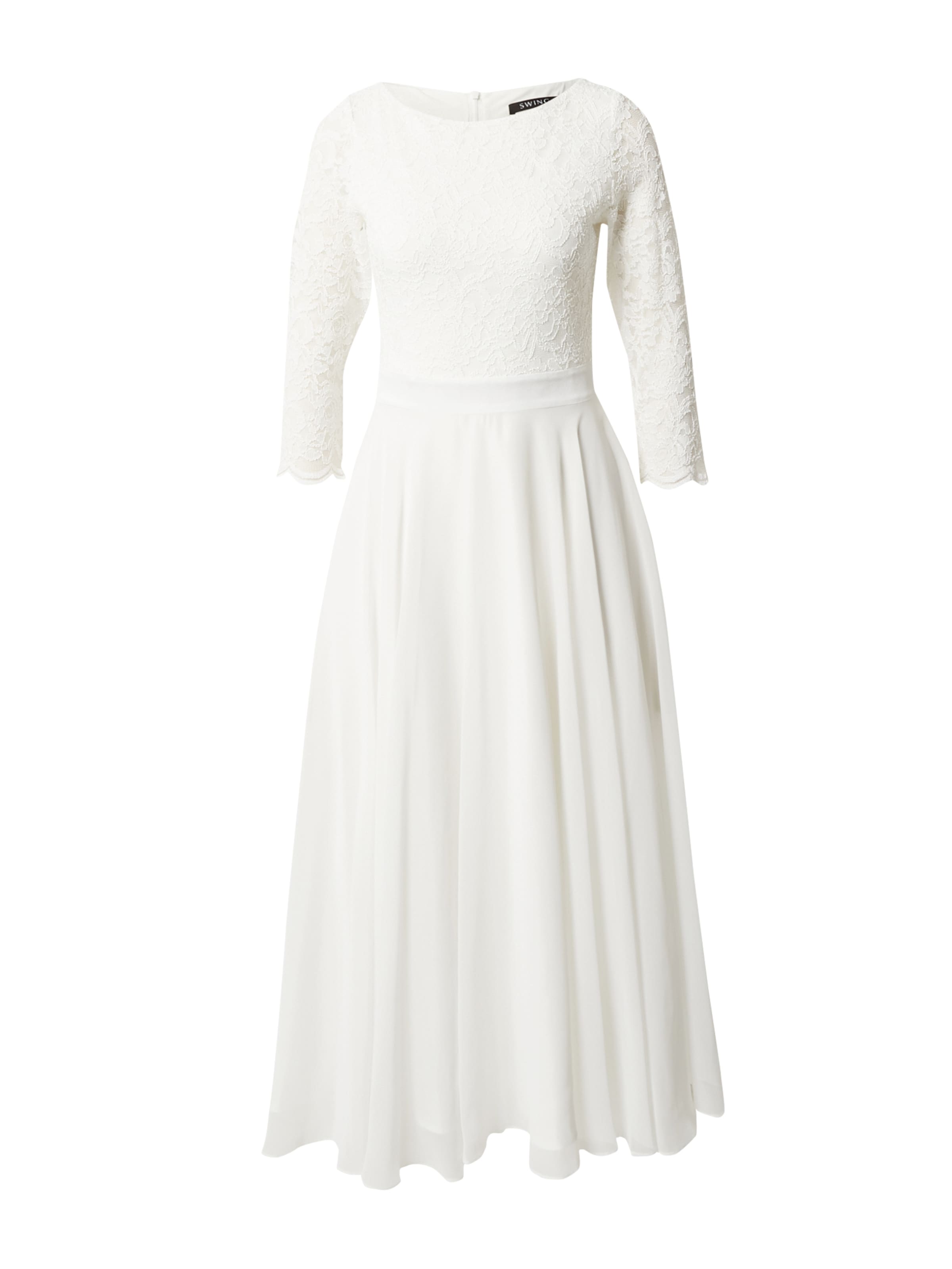 SWING Βραδινό φόρεμα σε λευκό: μπροστά