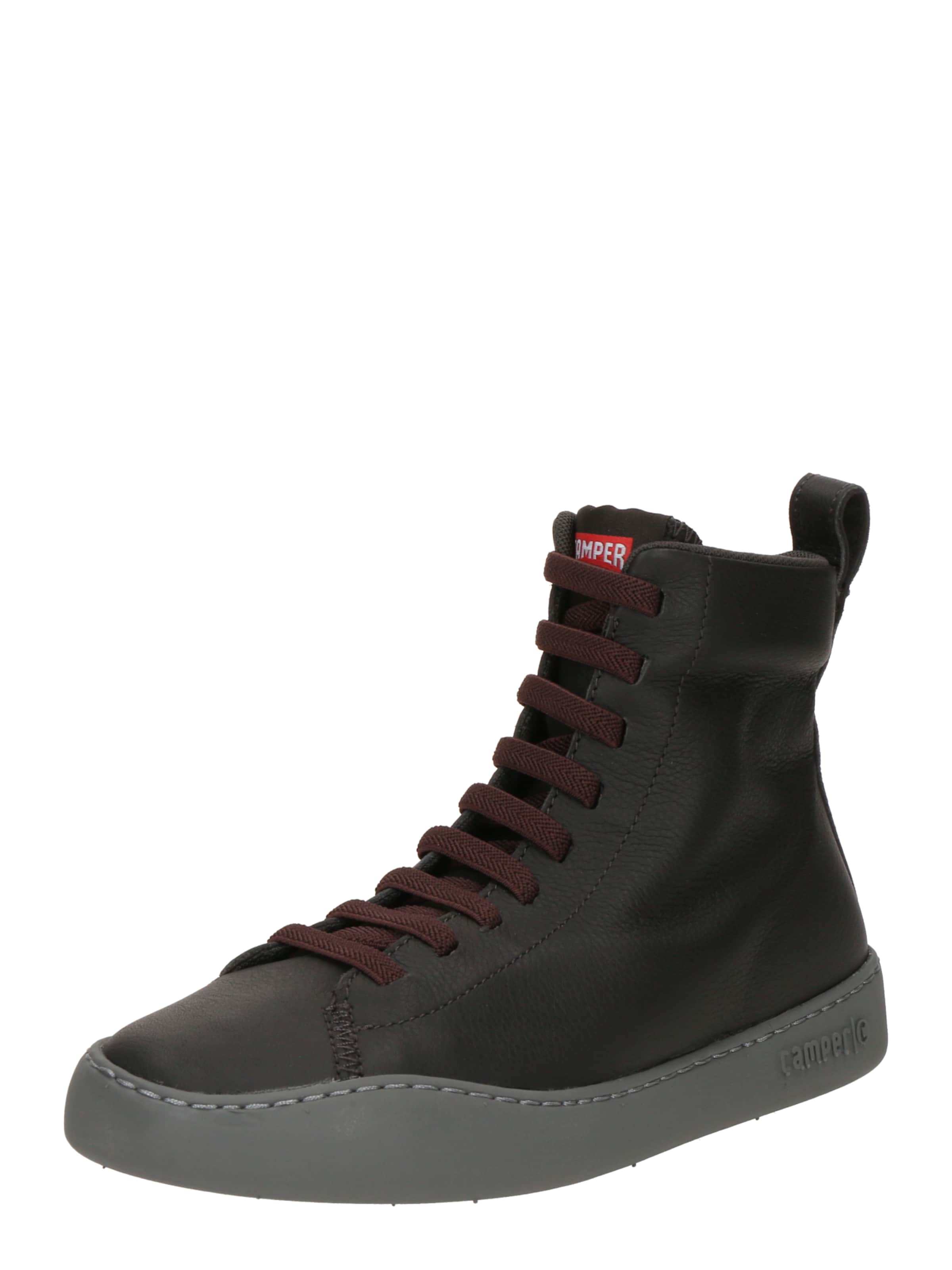 CAMPER Šnurovacie členkové čižmy 'Peu Touring' - Sivá: predná strana