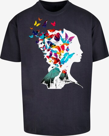 F4NT4STIC Shirt 'Schmetterling' in Blau: predná strana