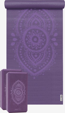 YOGISTAR.COM Yoga-Set in Lila: predná strana