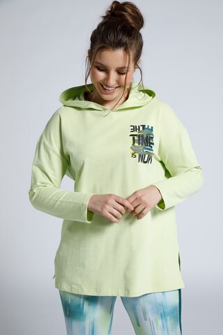 Sweat-shirt Ulla Popken en vert : devant