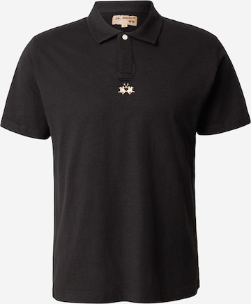 La Martina - Camiseta en negro: frente