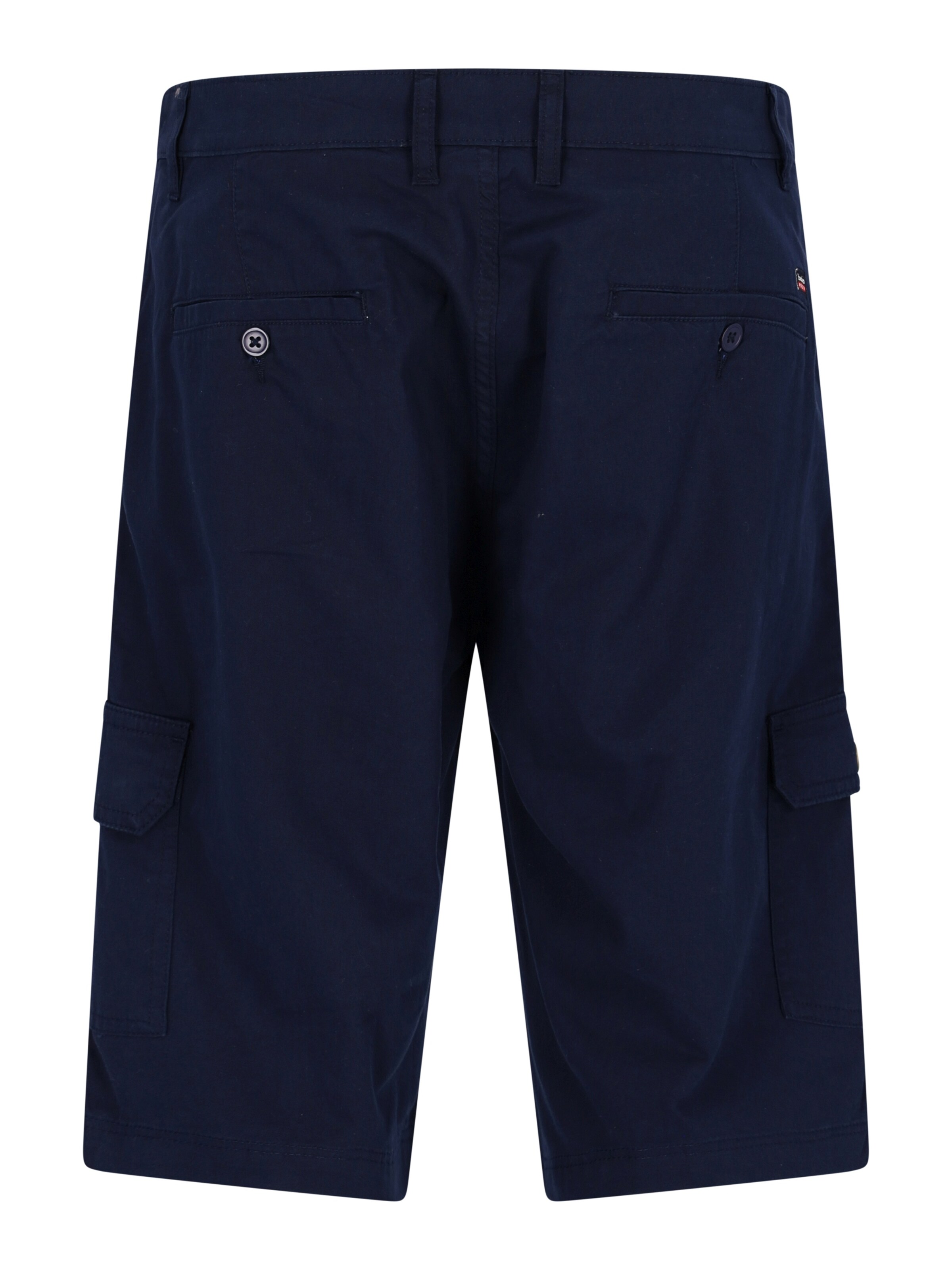 HAJO Regular Hose 'elastische Bermudashort mit Cargotaschen'‌‌‌‌‌‌‌‌ in Blau