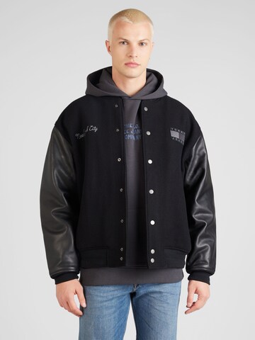 Tommy Jeans Jacke 'ARCHIVE VARSITY' in Schwarz: Vorderseite