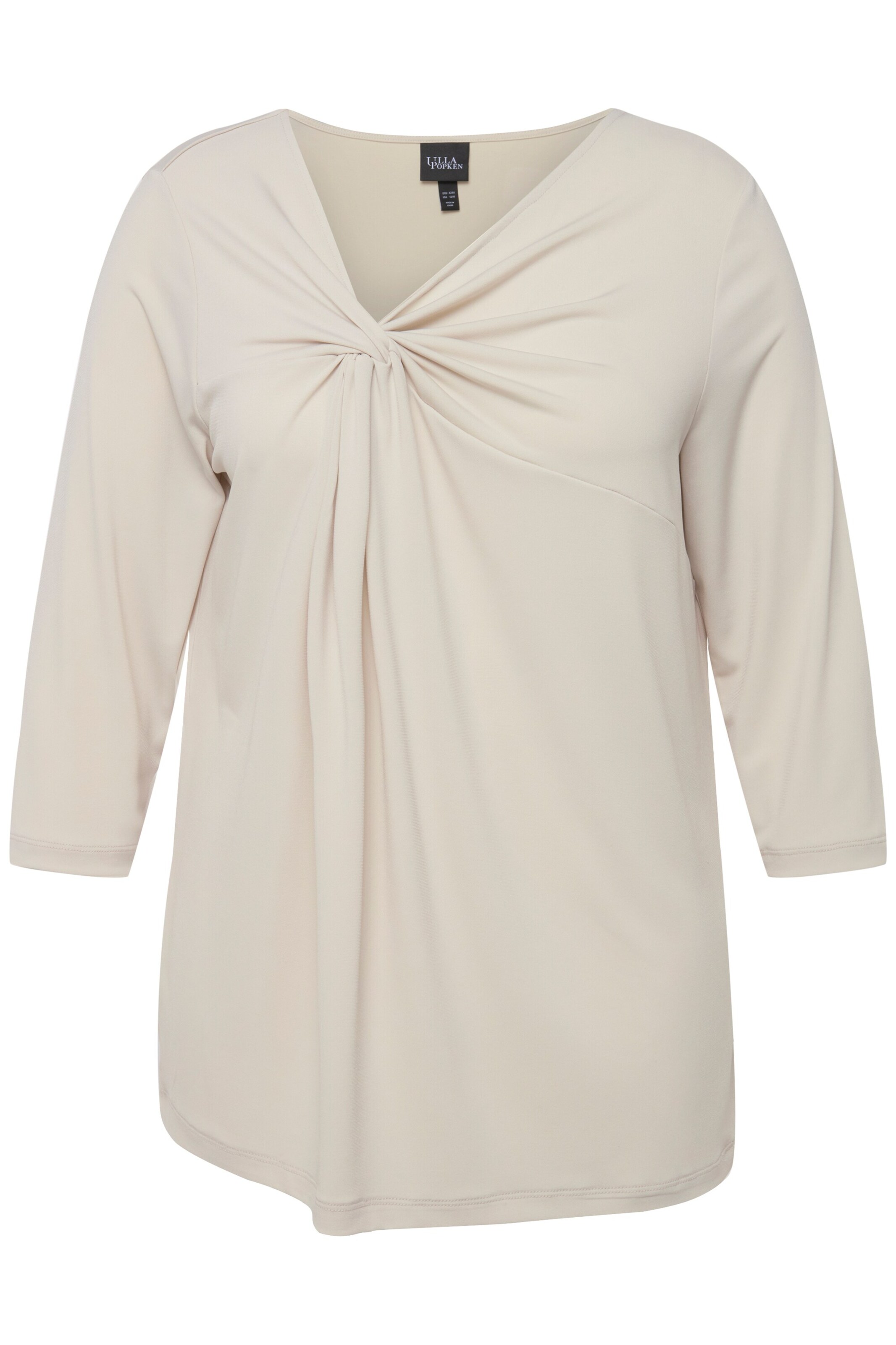 Ulla Popken Shirt in Beige: Vorderseite