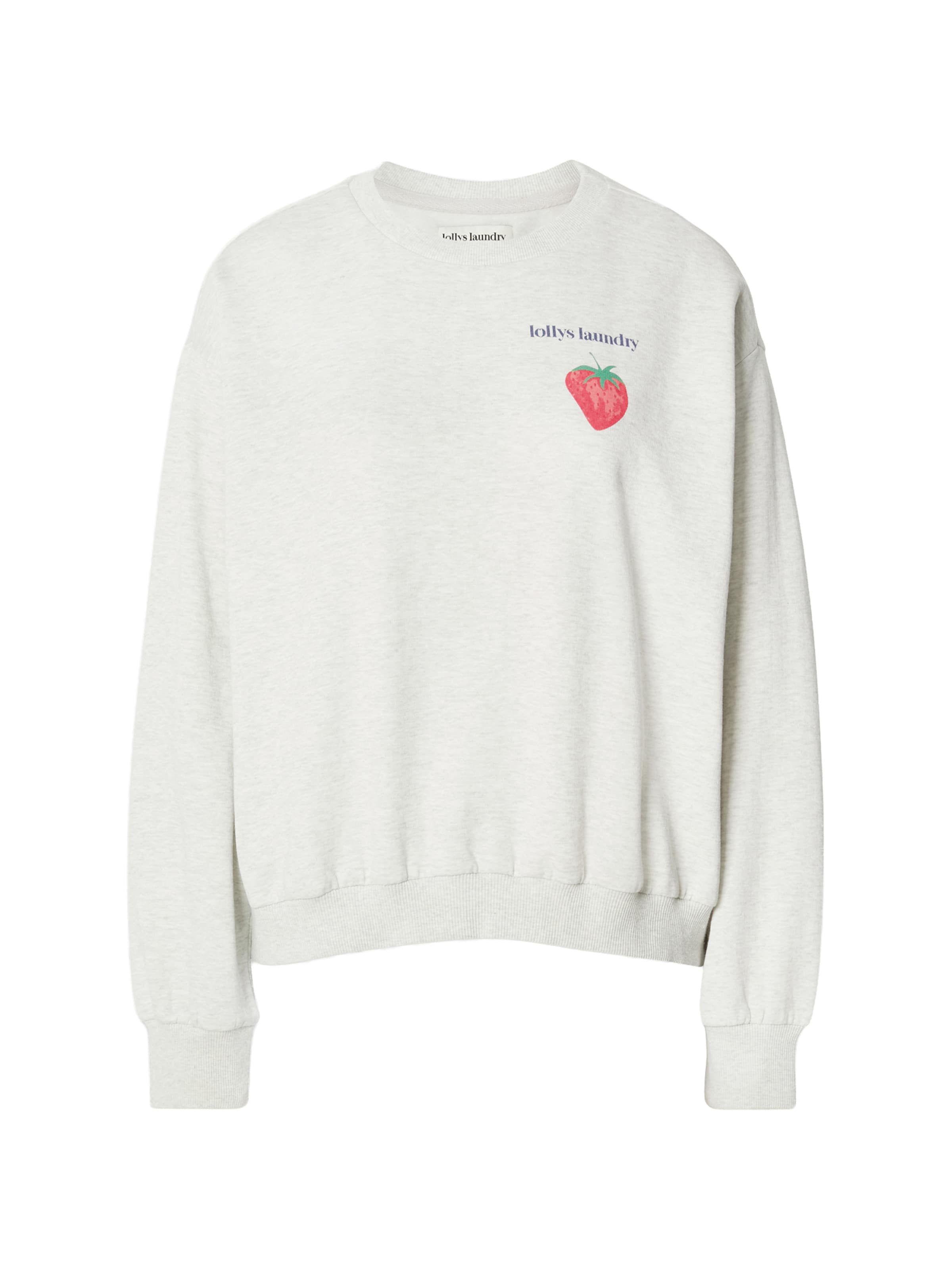 Lollys Laundry Sweatshirt 'Sydney' in XS in Light grey / Violet / Cherry red, Item view