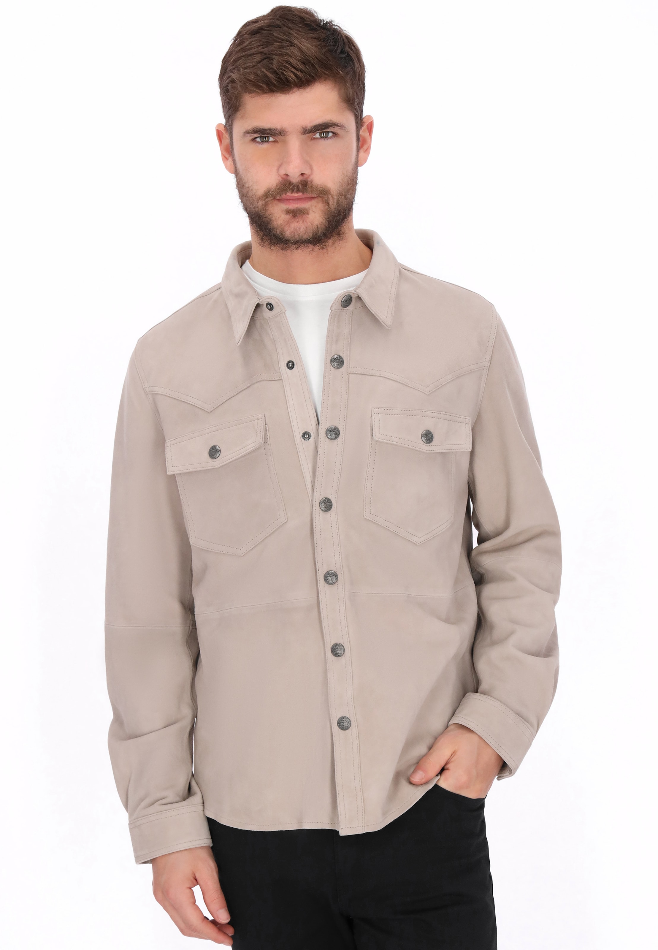 DreiMaster Vintage - Casaco meia-estação em cinzento: frente