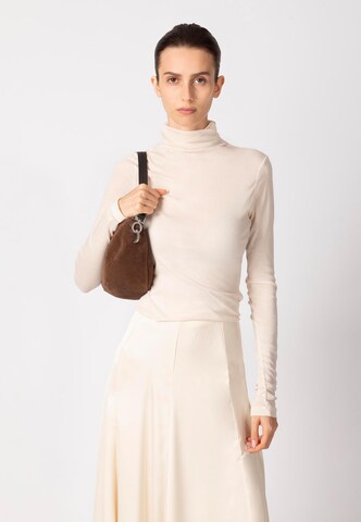 BREE - Mala de ombro 'The Icons Verso' em castanho