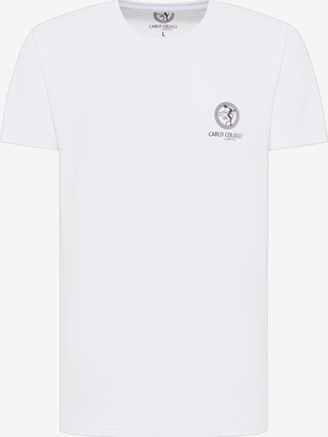 T-Shirt 'De Petris' Carlo Colucci en blanc : devant
