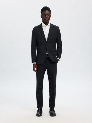 SELECTED HOMME Слим Пиджак 'SLHSLIM-THEO' в Черный