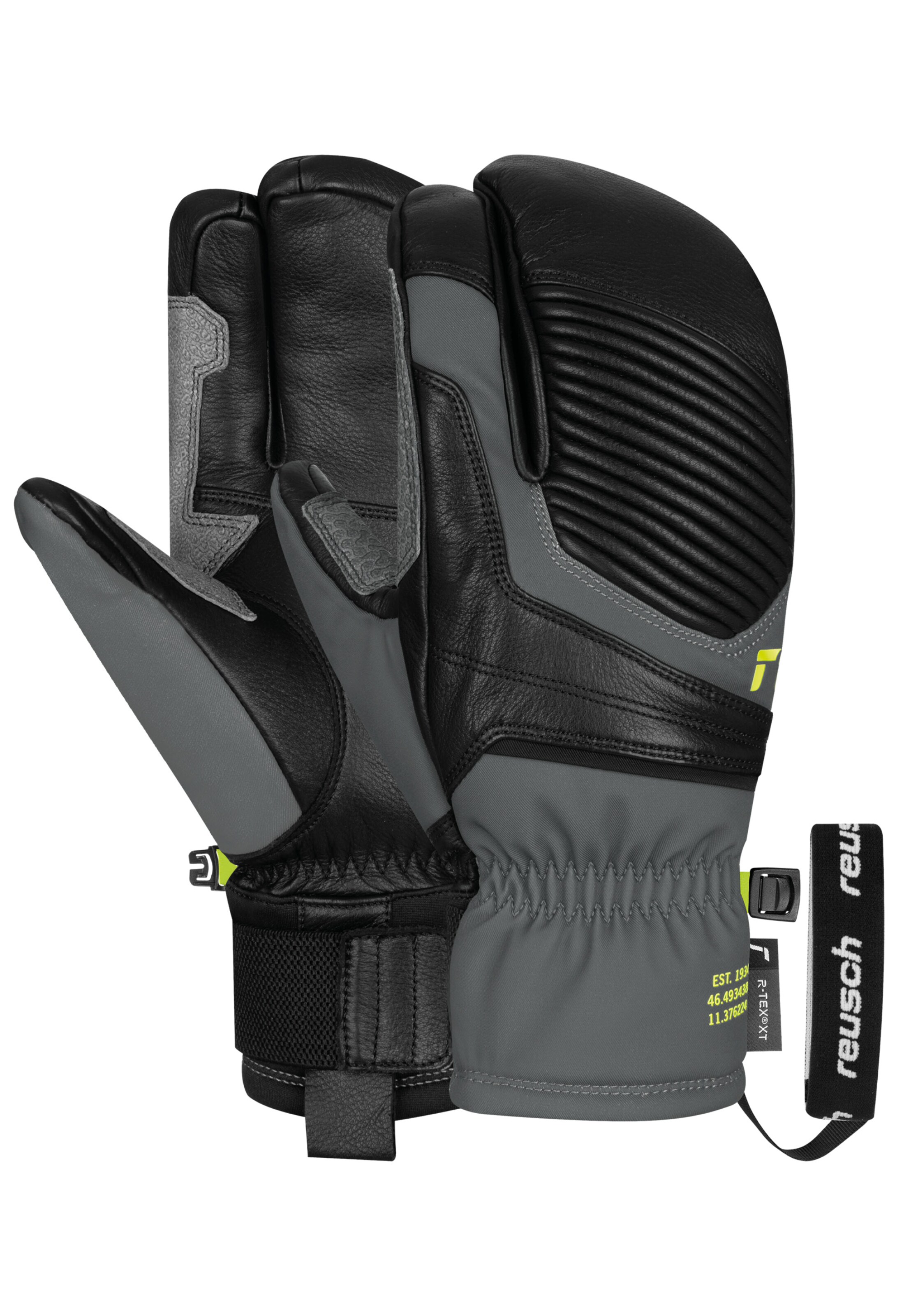REUSCH Sports gloves 'Overland R-TEX XT Lobster' in Black: front