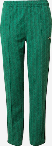 LACOSTE Regular Pants in Green: front