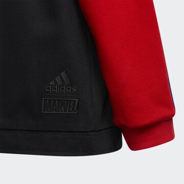 ADIDAS PERFORMANCE Athletic Zip-Up Hoodie 'Donovan Mitchell X Marvel'S Spider Punk' in Black