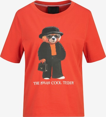 19V69 ITALIA Oversized shirt 'Bellara Cool Teddy' in Oranje: voorkant