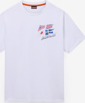 T-Shirt 'Mahsa' NAPAPIJRI en blanc : devant