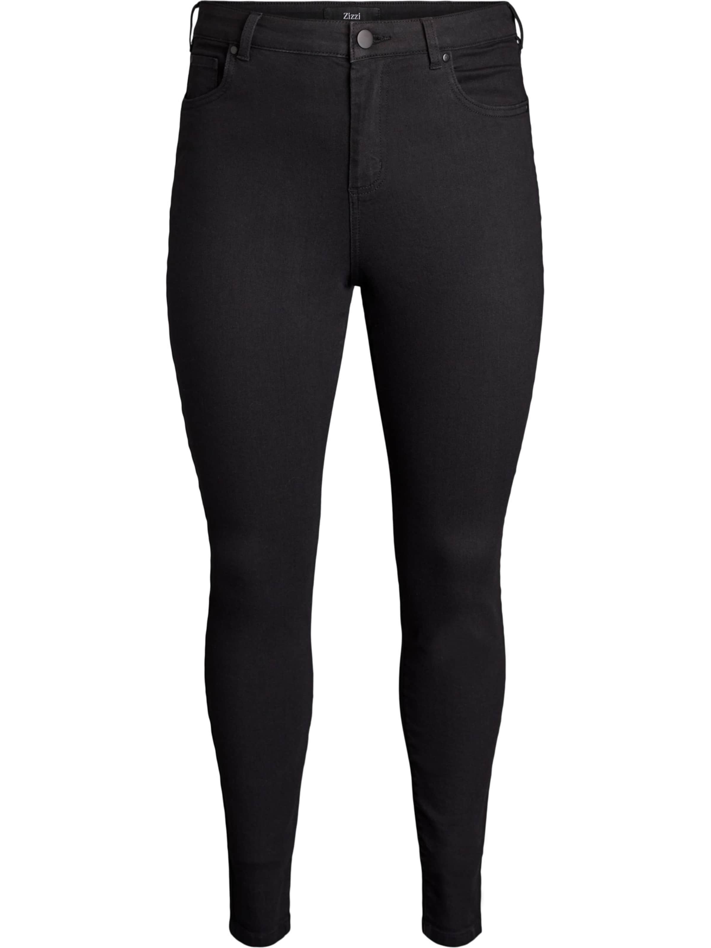 Zizzi Skinny Džíny 'Amy' – černá: přední strana