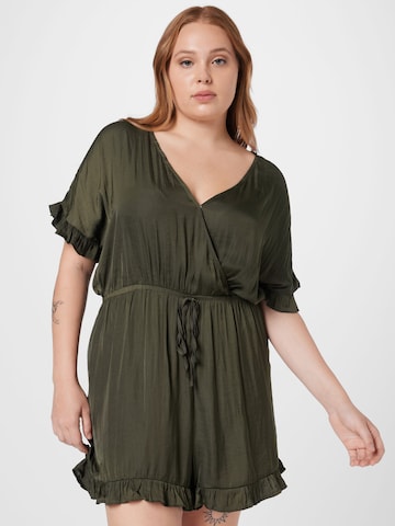 ABOUT YOU Curvy Jumpsuit 'Meret' in Groen: voorkant
