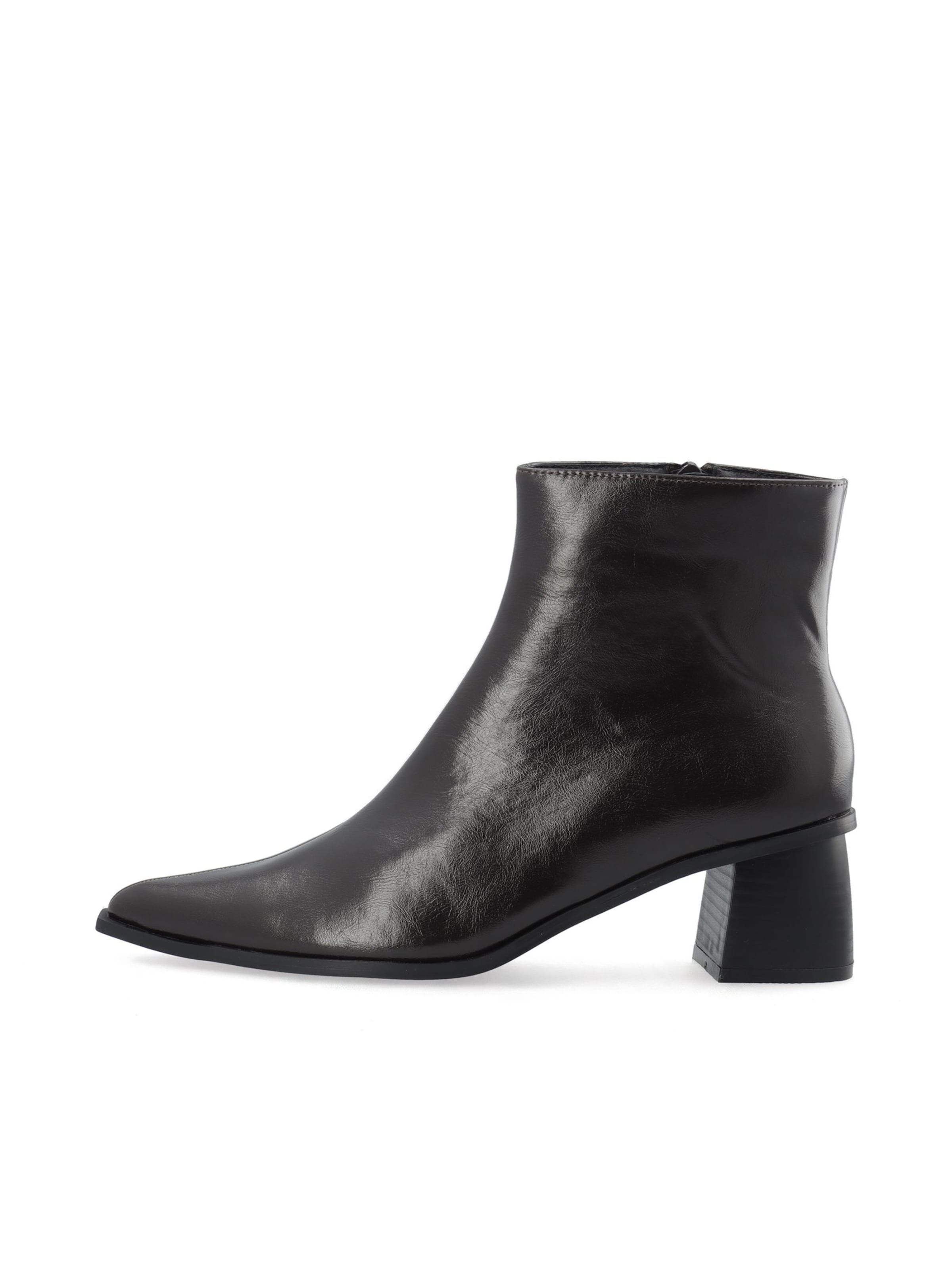 Bianco - Botas de tobillo 'Leonora' en negro: frente