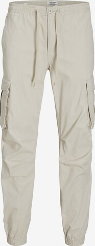 JACK & JONES Tapered Cargobroek 'Kane Noah' in Beige: voorkant