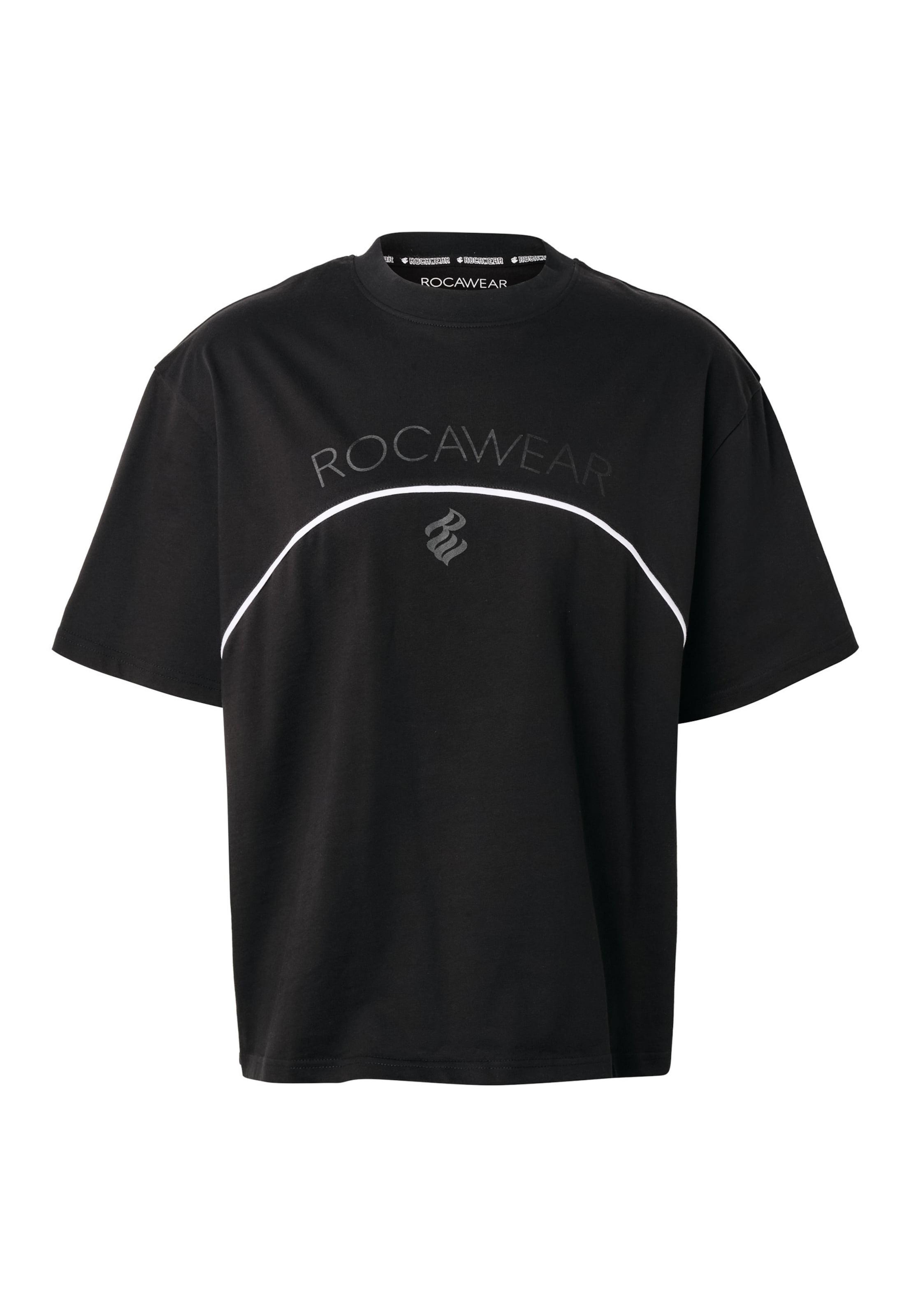 ROCAWEAR Shirt 'Arch' in Zwart: voorkant