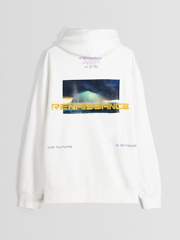 Bershka Sweatshirt in White