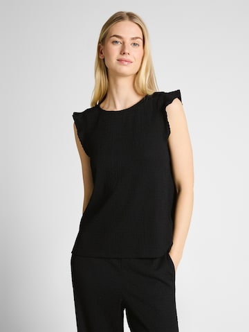 TOM TAILOR DENIM Top in Schwarz: Vorderseite