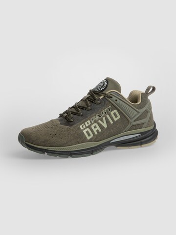 CAMP DAVID Leichter Sneaker im Strick-Design in Grün