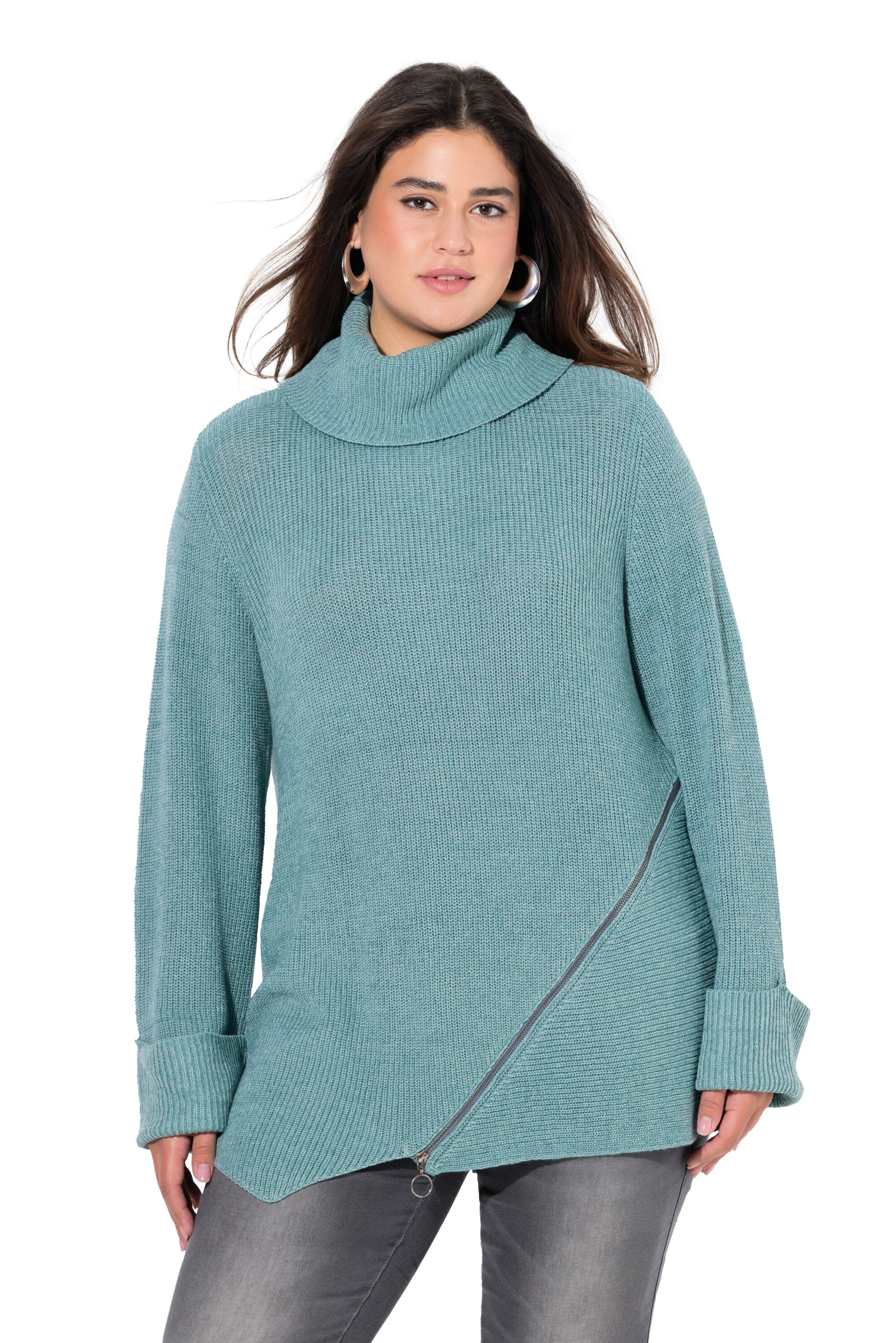 Ulla Popken Pullover in Grün: Vorderseite