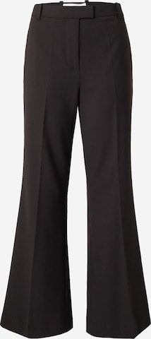 3.1 Phillip Lim - Flared Calças com vincos em preto: frente