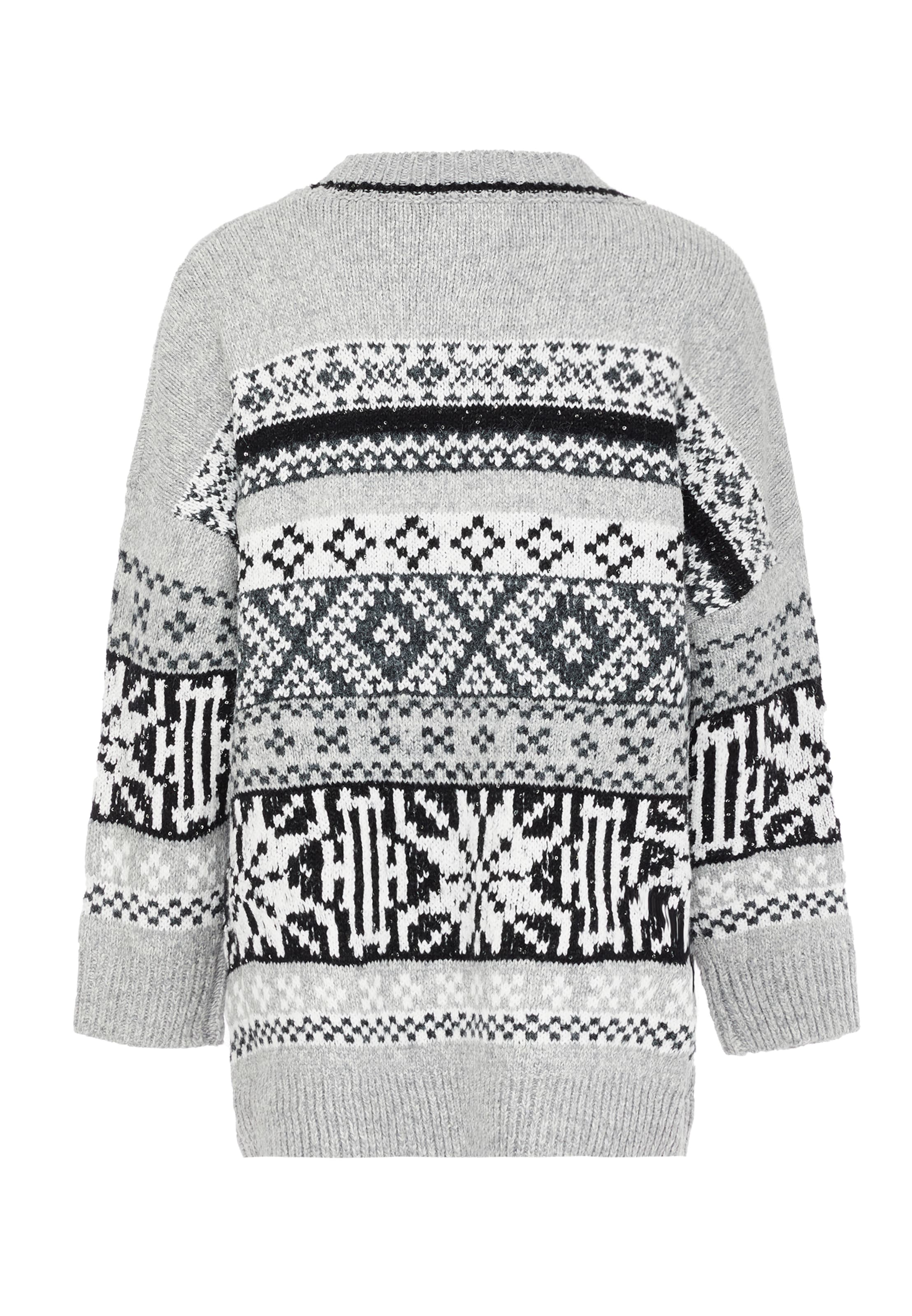 Jalene Плетена жилетка в сиво