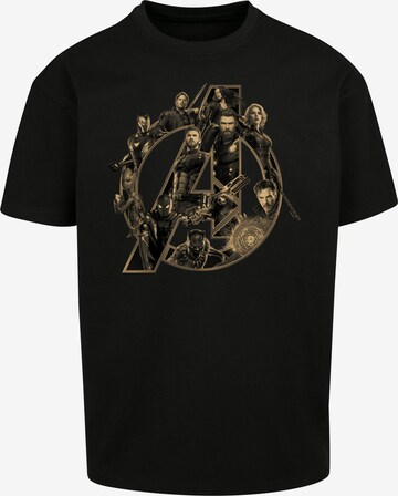 T-Shirt 'Marvel Avengers Infinity War Marvel' F4NT4STIC en noir : devant