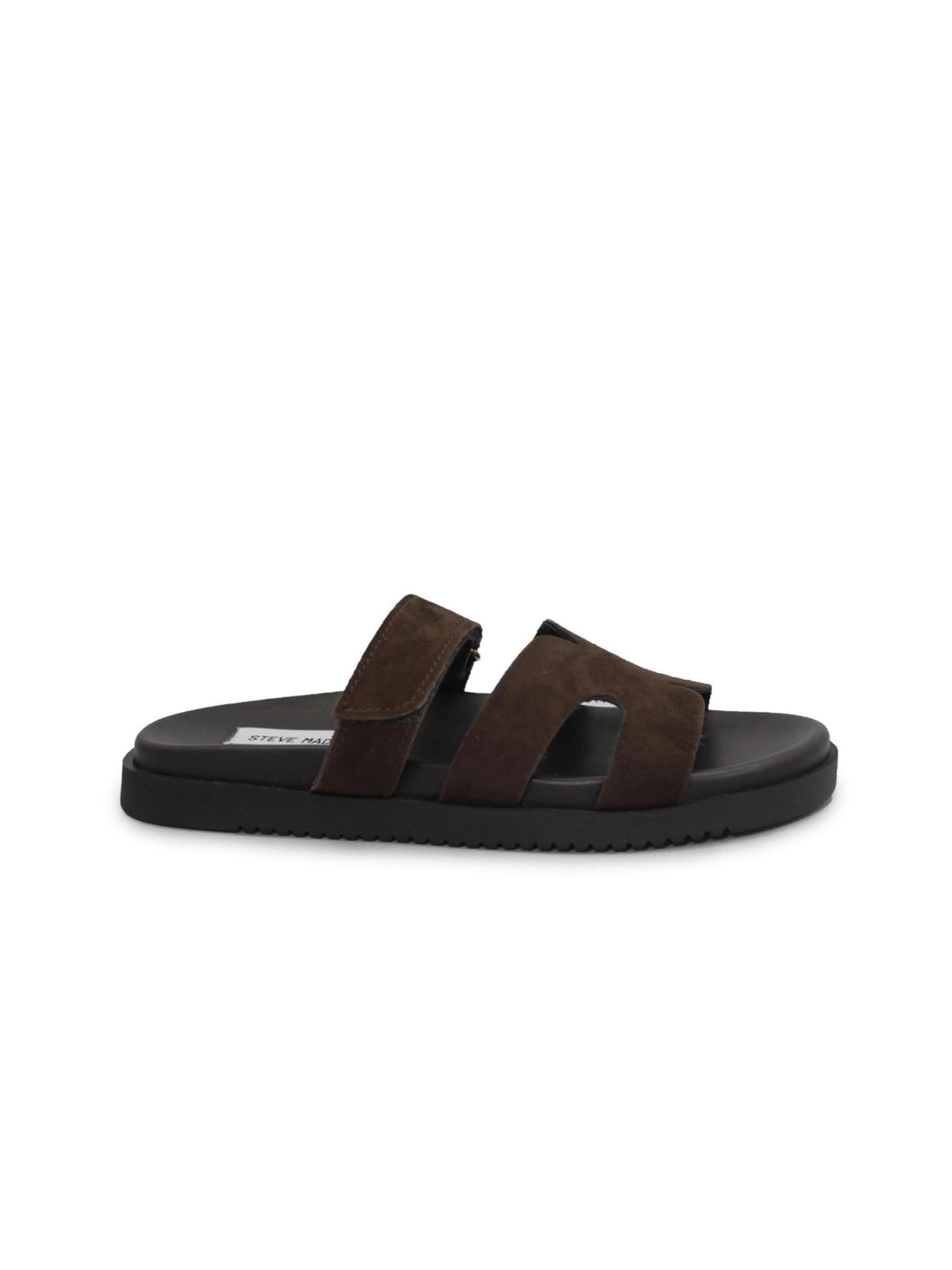 Pantoufle STEVE MADDEN en marron : devant