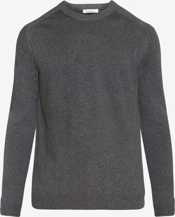 KnowledgeCotton Apparel Sweater in Grey: front