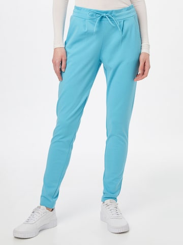 ICHI Pants in Blue: front