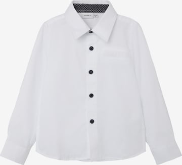 NAME IT Regular Fit Skjorte i hvit: forside