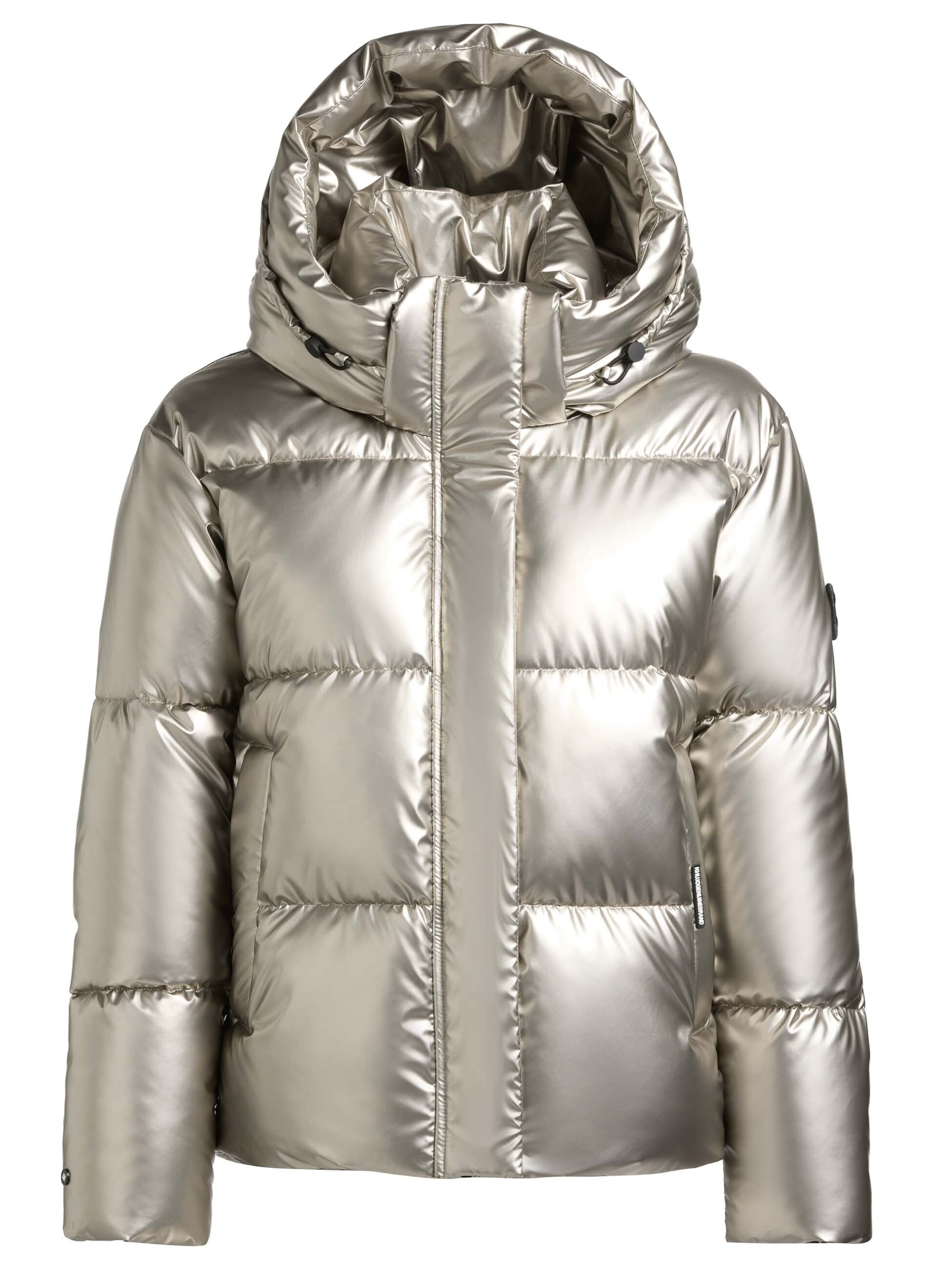 khujo Zimní bunda 'DEVINA2' – stříbrná: přední strana