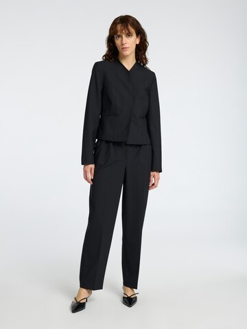 Regular Pantalon à plis SELECTED FEMME en noir