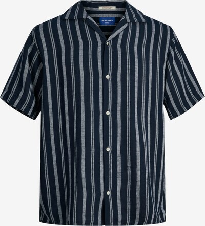 JACK & JONES Overhemd 'Jornoto' in de kleur Nachtblauw / Wit, Productweergave