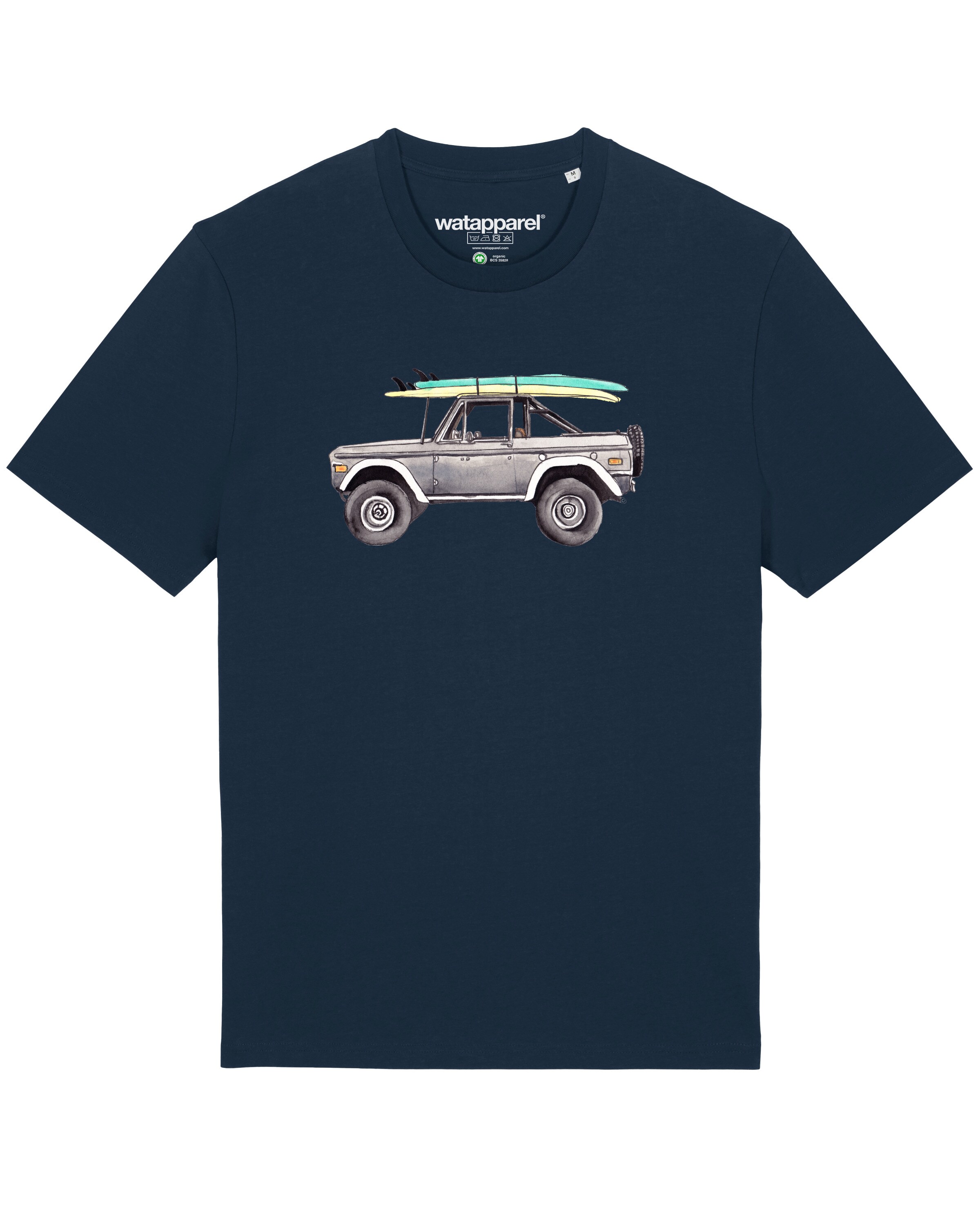 Maglietta ' Surf Pickup ' di Watapparel in blu: frontale