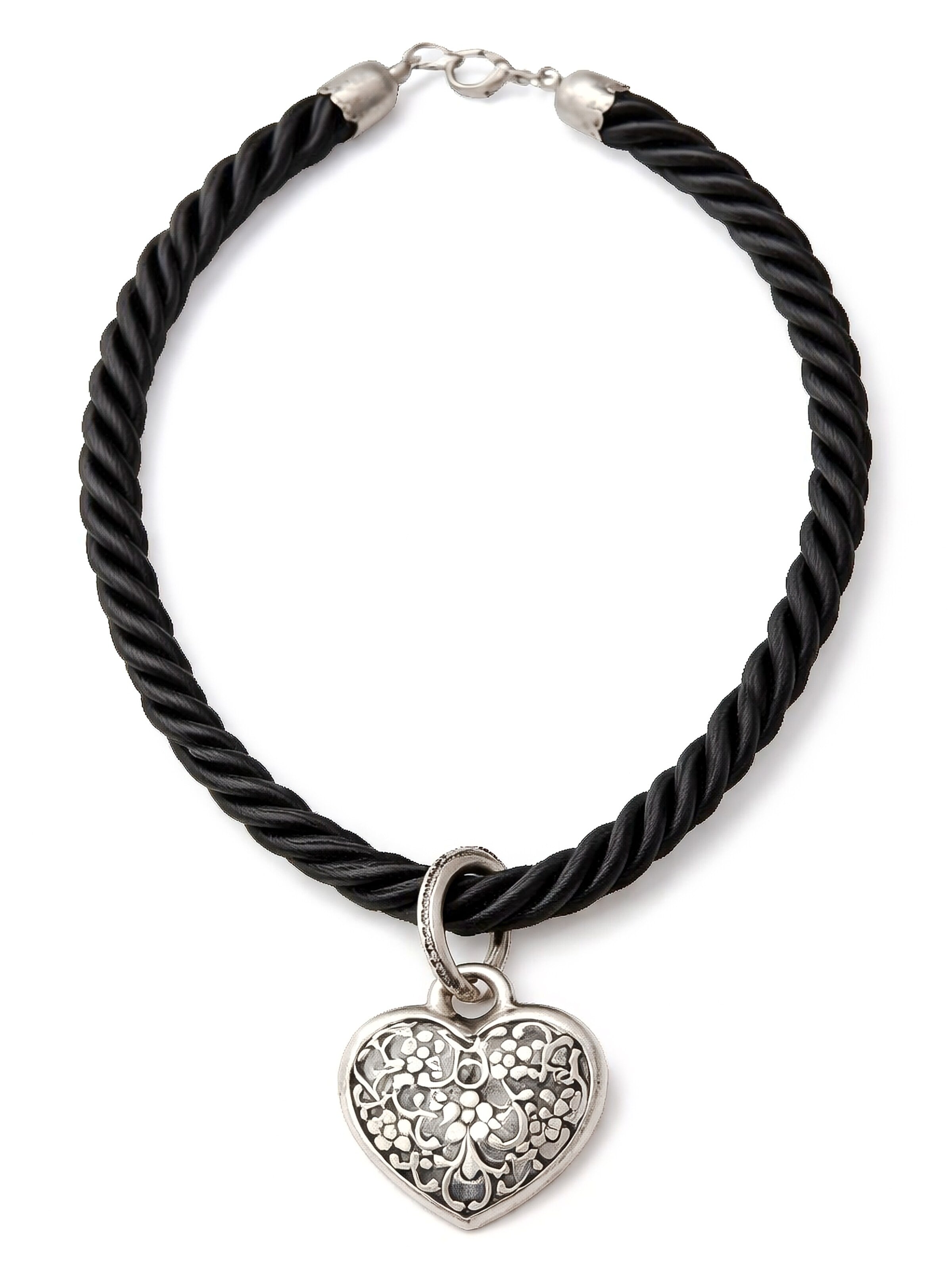 Allgäu Rebell Necklace 'Franzi' in Black: front