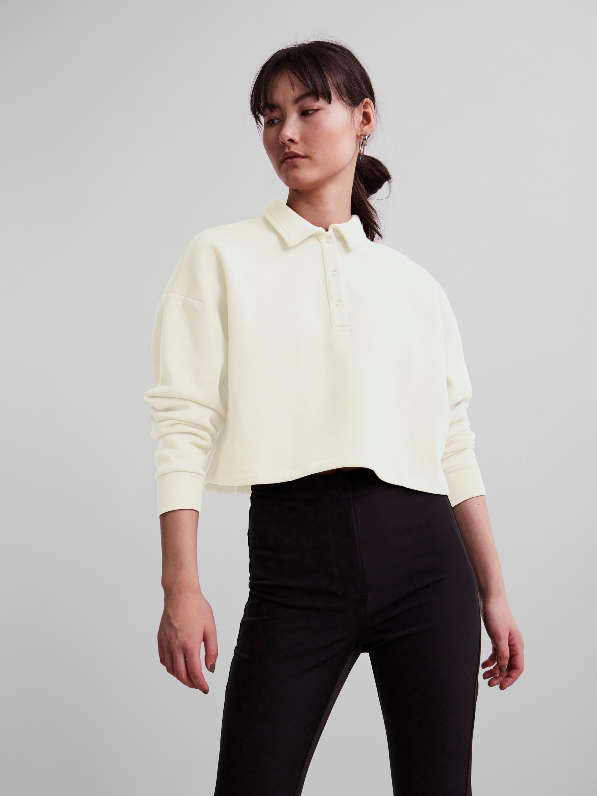 Frauen Sweat PIECES Sweatshirt 'Hosanna' in Creme - WB34536 Frauen Sweat PIECES Sweatshirt 'Hosanna' in Creme - WB34536
