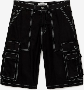 Pull&Bear Loosefit Shorts in Schwarz: predná strana