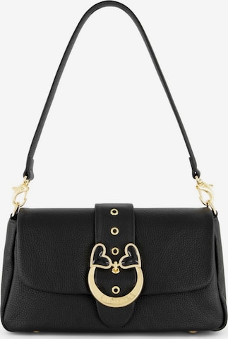 Borsa a spalla 'Baroque' di Braccialini in nero: frontale