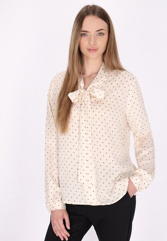 DreiMaster Klassik Blouse in Beige: voorkant